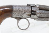 Antique “J.J. Hermam D Brevette” Ring Trigger Percussion PEPPERBOX Revolver BELLY GUN
Similar to the BLUNT & SYMS Style PEPPERBOX - 19 of 20