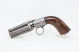 Antique “J.J. Hermam D Brevette” Ring Trigger Percussion PEPPERBOX Revolver BELLY GUN
Similar to the BLUNT & SYMS Style PEPPERBOX - 2 of 20