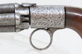 Antique “J.J. Hermam D Brevette” Ring Trigger Percussion PEPPERBOX Revolver BELLY GUN
Similar to the BLUNT & SYMS Style PEPPERBOX - 4 of 20