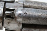 Antique “J.J. Hermam D Brevette” Ring Trigger Percussion PEPPERBOX Revolver BELLY GUN
Similar to the BLUNT & SYMS Style PEPPERBOX - 16 of 20