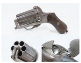 ENGRAVED Antique BELGIAN DEPREZ 9mm Pinfire LEFAUCHEUX Style PEPPERBOX
Belgium Made FOLDING TRIGGER 6-Shot Revolver