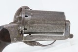 ENGRAVED Antique BELGIAN DEPREZ 9mm Pinfire LEFAUCHEUX Style PEPPERBOX
Belgium Made FOLDING TRIGGER 6-Shot Revolver - 13 of 14