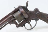 Civil War Era LEFAUCHEUX Style Antique EUROPEAN 11mm PINFIRE DA Revolver
Mid-19th European Conceal/Carry Sidearm - 4 of 18