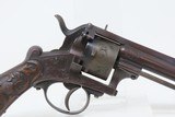 Civil War Era LEFAUCHEUX Style Antique EUROPEAN 11mm PINFIRE DA Revolver
Mid-19th European Conceal/Carry Sidearm - 17 of 18