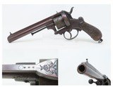 Civil War Era LEFAUCHEUX Style Antique EUROPEAN 11mm PINFIRE DA Revolver
Mid-19th European Conceal/Carry Sidearm