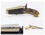 Scarce JAMES RODGERS “Self-Protector” Two Blade .32 Percussion KNIFE Pistol .32 Caliber PISTOL/KNIFE Combo with HORN GRIP - 1 of 19