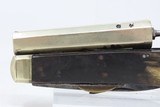 Scarce JAMES RODGERS “Self-Protector” Two Blade .32 Percussion KNIFE Pistol .32 Caliber PISTOL/KNIFE Combo with HORN GRIP - 4 of 19