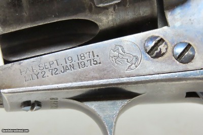 COLT Single Action Army “PEACEMAKER” .38-40 WCF C&R Revolver SIX-SHOOTER SAA 1st Generation Colt .38 WCF Made in 1902 - Image 7 of 19