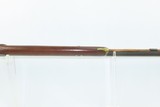 ENGRAVED Antique MID-19th CENTURY Half-Stock Percussion American LONG RIFLE Kentucky Style HUNTING/HOMESTEAD Long Rifle - 9 of 19