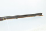 ENGRAVED Antique MID-19th CENTURY Half-Stock Percussion American LONG RIFLE Kentucky Style HUNTING/HOMESTEAD Long Rifle - 5 of 19