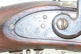 ENGRAVED Antique MID-19th CENTURY Half-Stock Percussion American LONG RIFLE Kentucky Style HUNTING/HOMESTEAD Long Rifle - 7 of 19