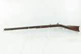 ENGRAVED Antique MID-19th CENTURY Half-Stock Percussion American LONG RIFLE Kentucky Style HUNTING/HOMESTEAD Long Rifle - 14 of 19