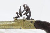 SHARPE of LONDON Brass ENGRAVED Flintlock POCKET/MUFF Self Defense Pistol - 4 of 18
