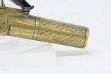 SHARPE of LONDON Brass ENGRAVED Flintlock POCKET/MUFF Self Defense Pistol - 18 of 18