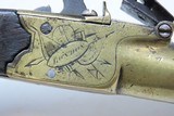 SHARPE of LONDON Brass ENGRAVED Flintlock POCKET/MUFF Self Defense Pistol - 14 of 18