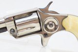 Lettered Antique COLT “NEW LINE” .30 RF ETCHED PANEL Pocket ANTIQUE IVORIES Nickel Plated SELF DEFENSE Hideout Revolver - 4 of 19