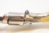 Lettered Antique COLT “NEW LINE” .30 RF ETCHED PANEL Pocket ANTIQUE IVORIES Nickel Plated SELF DEFENSE Hideout Revolver - 13 of 19