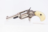 Lettered Antique COLT “NEW LINE” .30 RF ETCHED PANEL Pocket ANTIQUE IVORIES Nickel Plated SELF DEFENSE Hideout Revolver - 2 of 19
