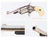 Lettered Antique COLT “NEW LINE” .30 RF ETCHED PANEL Pocket ANTIQUE IVORIES Nickel Plated SELF DEFENSE Hideout Revolver