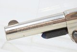 Lettered Antique COLT “NEW LINE” .30 RF ETCHED PANEL Pocket ANTIQUE IVORIES Nickel Plated SELF DEFENSE Hideout Revolver - 5 of 19