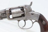1 of 200 CIVIL WAR Antique JOSIAH ELLS Percussion SIDEHAMMER MODEL Revolver VERY SCARCE & ENGRAVED 3rd Model DA POCKET Revolver - 4 of 18