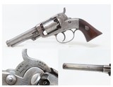 1 of 200 CIVIL WAR Antique JOSIAH ELLS Percussion SIDEHAMMER MODEL Revolver VERY SCARCE & ENGRAVED 3rd Model DA POCKET Revolver