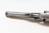 1 of 200 CIVIL WAR Antique JOSIAH ELLS Percussion SIDEHAMMER MODEL Revolver VERY SCARCE & ENGRAVED 3rd Model DA POCKET Revolver - 13 of 18