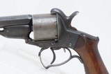 FRENCH Antique Michel JAVELLE .22 Cal. RF Double Action POCKET RevolverMid-1800s Conceal and Carry Revolver - 4 of 17