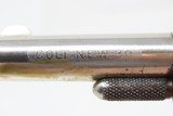 Antique COLT “NEW LINE” .30 RF ETCHED PANEL Pocket Revolver PEARL GRIPSNickel Plated SELF DEFENSE Hideout Revolver - 10 of 17