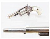 Antique COLT “NEW LINE” .30 RF ETCHED PANEL Pocket Revolver PEARL GRIPSNickel Plated SELF DEFENSE Hideout Revolver - 1 of 17
