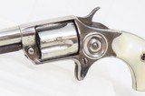 Antique COLT “NEW LINE” .30 RF ETCHED PANEL Pocket Revolver PEARL GRIPSNickel Plated SELF DEFENSE Hideout Revolver - 4 of 17