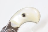 Antique COLT “NEW LINE” .30 RF ETCHED PANEL Pocket Revolver PEARL GRIPSNickel Plated SELF DEFENSE Hideout Revolver - 3 of 17