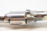 Antique COLT “NEW LINE” .30 RF ETCHED PANEL Pocket Revolver PEARL GRIPSNickel Plated SELF DEFENSE Hideout Revolver - 12 of 17