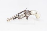 Antique COLT “NEW LINE” .30 RF ETCHED PANEL Pocket Revolver PEARL GRIPSNickel Plated SELF DEFENSE Hideout Revolver - 2 of 17