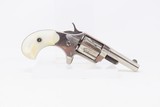 Antique COLT “NEW LINE” .30 RF ETCHED PANEL Pocket Revolver PEARL GRIPSNickel Plated SELF DEFENSE Hideout Revolver - 14 of 17