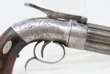 Antique STOCKING & Co. .28 Percussion PEPPERBOX Point & Shoot BELLY GUNENGRAVED Pre-CIVIL WAR Era 6-Shot Pepperbox - 17 of 18