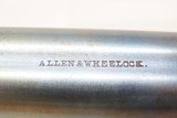 Scarce CIVIL WAR Antique ALLEN & WHEELOCK .32 Percussion PEPPERBOX Pistol5-Shot Pepperbox More Popularity Than Colt - 12 of 20