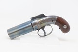Scarce CIVIL WAR Antique ALLEN & WHEELOCK .32 Percussion PEPPERBOX Pistol5-Shot Pepperbox More Popularity Than Colt - 2 of 20