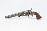 CIVIL WAR Era Antique BACON 2nd MODEL Percussion Pocket Revolver
Engraved SCARCE, 1 of around 3,000 MANUFACTURED - 2 of 18