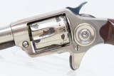 1873 WILD WEST Antique Nickel COLT NEW LINE .32 RF Revolver BACKUP PIECEVERY Nice FRONTIER Nickeled Hideout Gun - 4 of 18