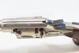 1873 WILD WEST Antique Nickel COLT NEW LINE .32 RF Revolver BACKUP PIECEVERY Nice FRONTIER Nickeled Hideout Gun - 8 of 18