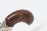1873 WILD WEST Antique Nickel COLT NEW LINE .32 RF Revolver BACKUP PIECEVERY Nice FRONTIER Nickeled Hideout Gun - 3 of 18
