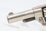 1873 WILD WEST Antique Nickel COLT NEW LINE .32 RF Revolver BACKUP PIECEVERY Nice FRONTIER Nickeled Hideout Gun - 5 of 18