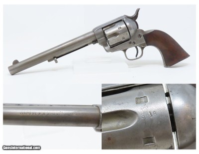 c1878 mfr. COLT Antique FRONTIER SIX-SHOOTER Model 1873 .44-40 WCF Revolver Black Powder Frame 6-Shooter