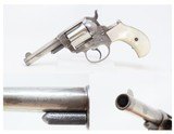 Antique COLT M1877 “Etched Panel” SHERIFF’S MODEL “THUNDERER” Revolver PEARL GRIPS Double Action Colt Made in 1881 - 2 of 20