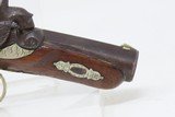 ENGRAVED Antique HENRY DERINGER .45 Percussion Pistol RIVERBOAT GAMBLERSCALIFORNIA GOLD RUSH Era Pistol w/SILVER INLAYS - 5 of 18