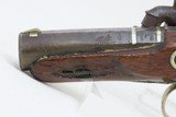ENGRAVED Antique HENRY DERINGER .45 Percussion Pistol RIVERBOAT GAMBLERSCALIFORNIA GOLD RUSH Era Pistol w/SILVER INLAYS - 18 of 18