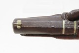 ENGRAVED Antique HENRY DERINGER .45 Percussion Pistol RIVERBOAT GAMBLERSCALIFORNIA GOLD RUSH Era Pistol w/SILVER INLAYS - 10 of 18