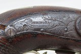 ENGRAVED Antique HENRY DERINGER .45 Percussion Pistol RIVERBOAT GAMBLERSCALIFORNIA GOLD RUSH Era Pistol w/SILVER INLAYS - 6 of 18