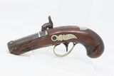 ENGRAVED Antique HENRY DERINGER .45 Percussion Pistol RIVERBOAT GAMBLERSCALIFORNIA GOLD RUSH Era Pistol w/SILVER INLAYS - 15 of 18